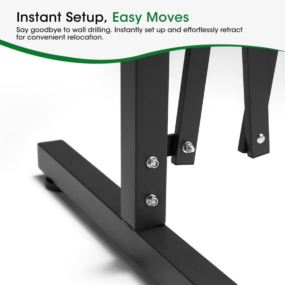 ZUNI Garden Security Fence Gate Expandable Aluminum Barrier Indoor Outdoor Black - Sunyee