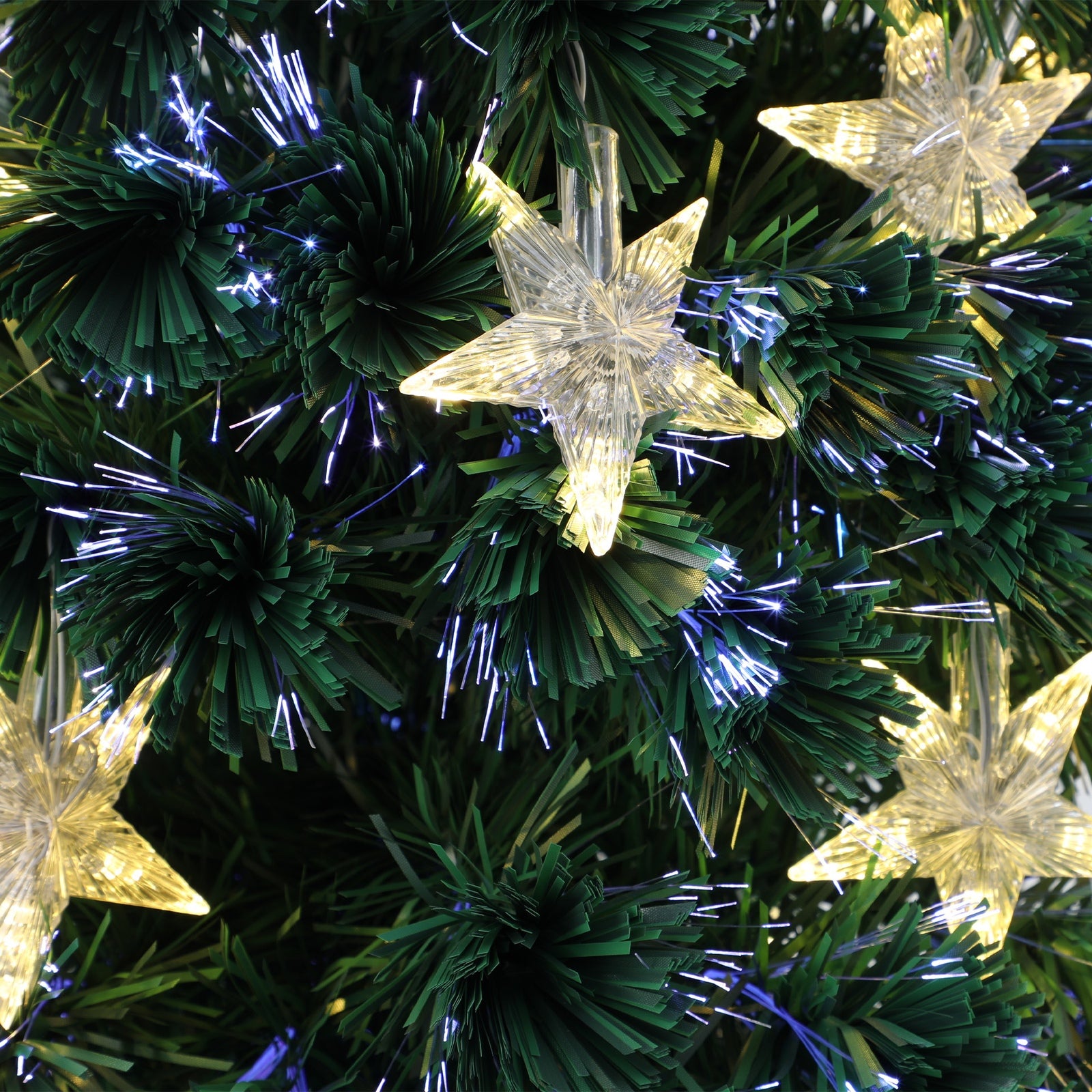 Mazam Christmas Tree 1.8M 6FT Fibre Optics Xmas Trees Green with LED lights - Sunyee