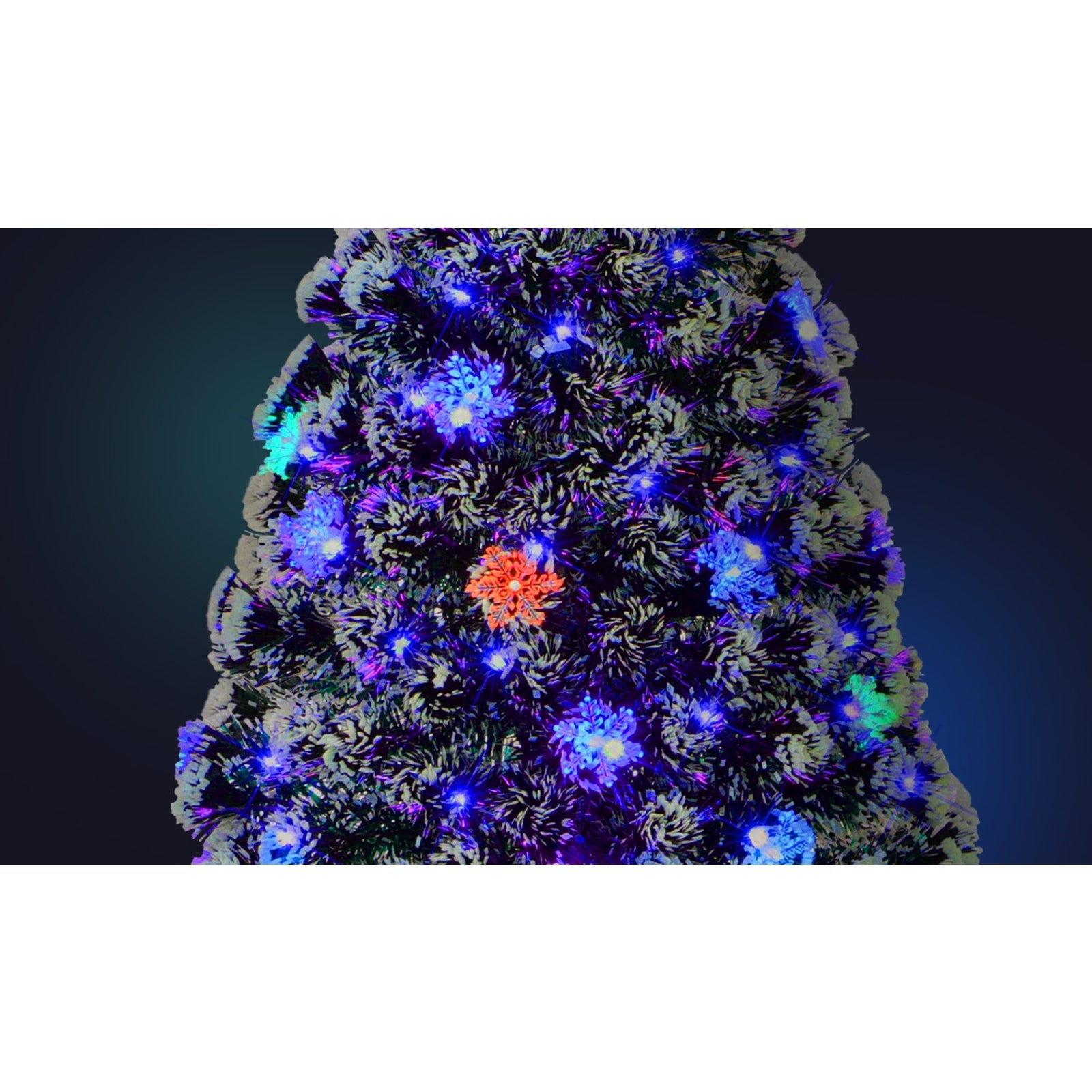 Tinseltown Christmas Tree 1.8M 6FT Snowflakes Xmas Decorations Green with LED lights - Sunyee