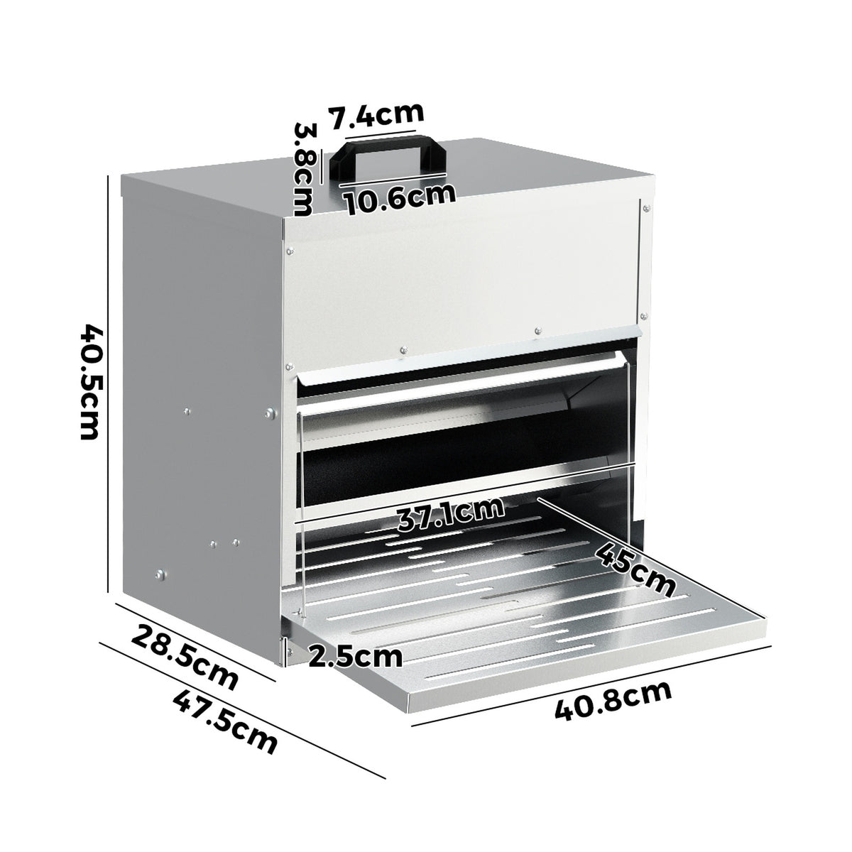 Alopet Automatic Chicken Feeder Auto Coop Chick Treadle Self Opening 10kg