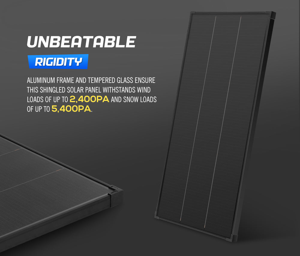 Atem Power 12V 130W Shingled Bifacial Solar Panel Kit Mono Fixed Caravan Camping - Sunyee