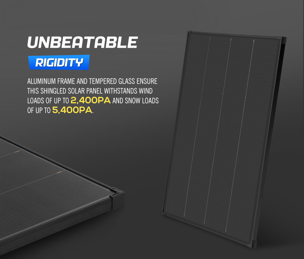 Atem Power 12V 200W Bifacial Shingled Solar Panel Kit Mono Caravan Fixed Camping Power - Sunyee