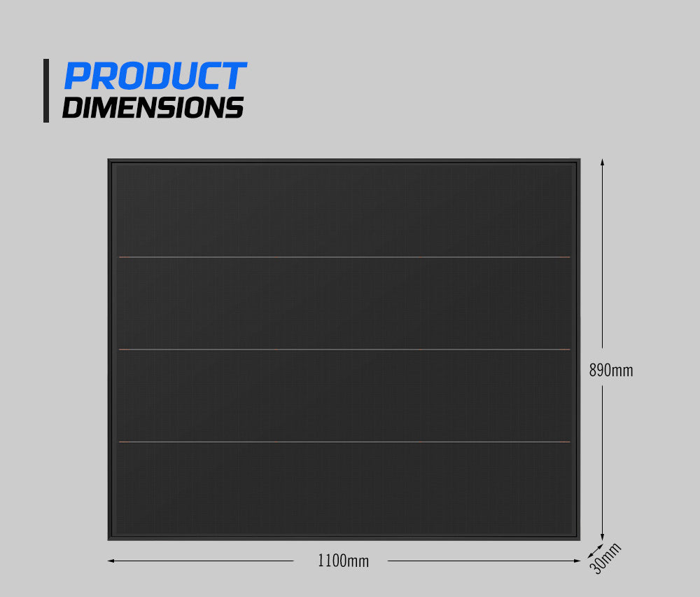 Atem Power 12V 200W Bifacial Shingled Solar Panel Kit Mono Caravan Fixed Camping Power - Sunyee