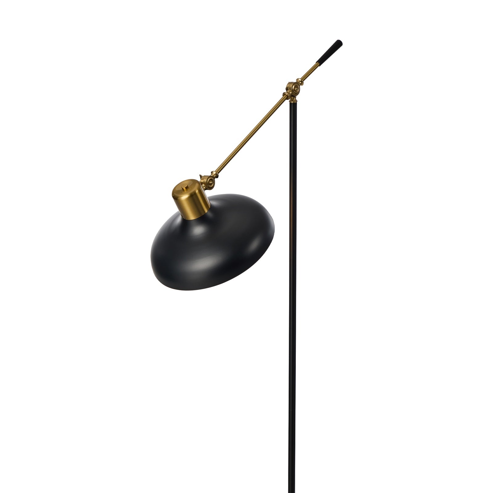 Oikiture Floor Lamps Adjustable Height Standing Metal Frame Black - Sunyee