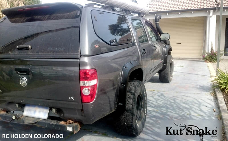 Kut Snake Flares for Holden Colorado RC 2008-2011 ABS - Sunyee