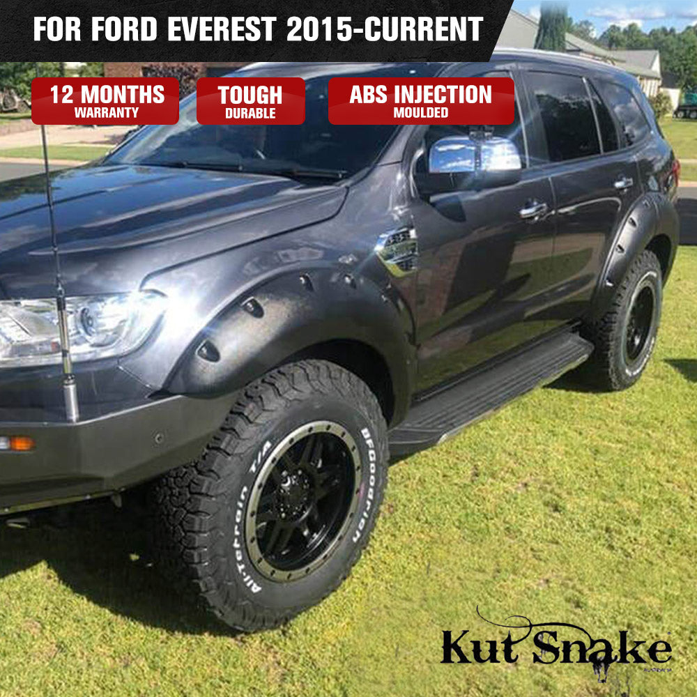 Kut Snake Flares for Ford Everest 2015-Current ABS - Sunyee