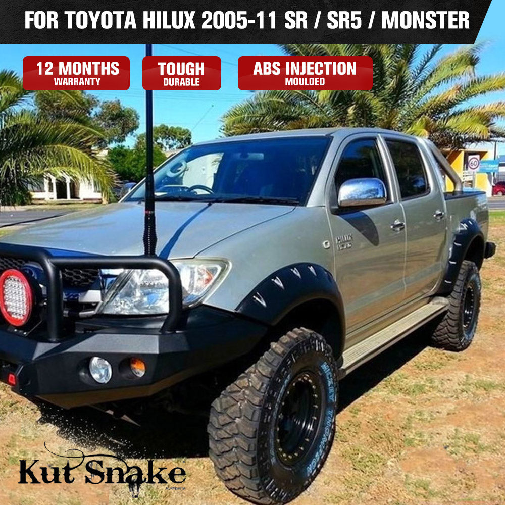 Kut Snake Flares for Toyota Hilux N70 2005-11 SR / SR5 / Monster ABS - Sunyee