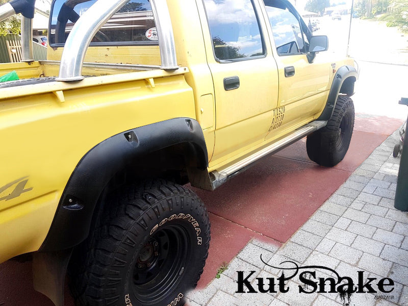 Kut Snake Flares for Toyota Hilux 106 Series 1989-1997 Dual Cab ABS - Sunyee