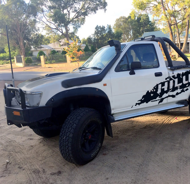 Kut Snake Flares for Toyota Hilux 106 Series 1989-1997 Dual Cab ABS - Sunyee