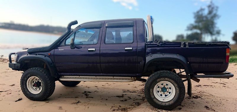 Kut Snake Flares for Toyota Hilux 106 Series 1989-1997 Dual Cab ABS - Sunyee