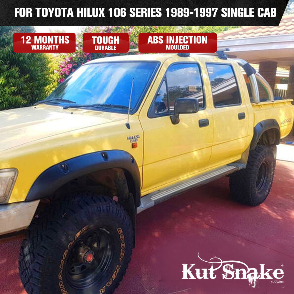 Kut Snake Flares for Toyota Hilux 106 Series 1989-1997 ABS Single Cab - Sunyee