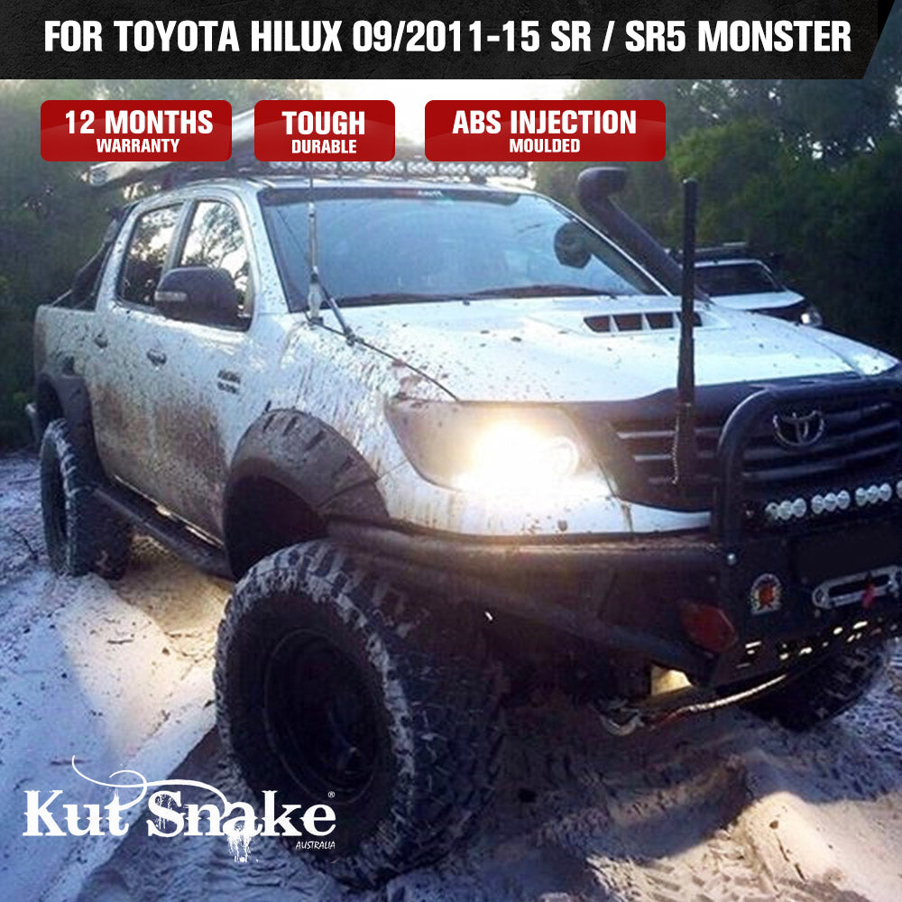 Kut Snake Flares for Toyota Hilux N70 09/2011-15 SR / SR5 Monster ABS - Sunyee