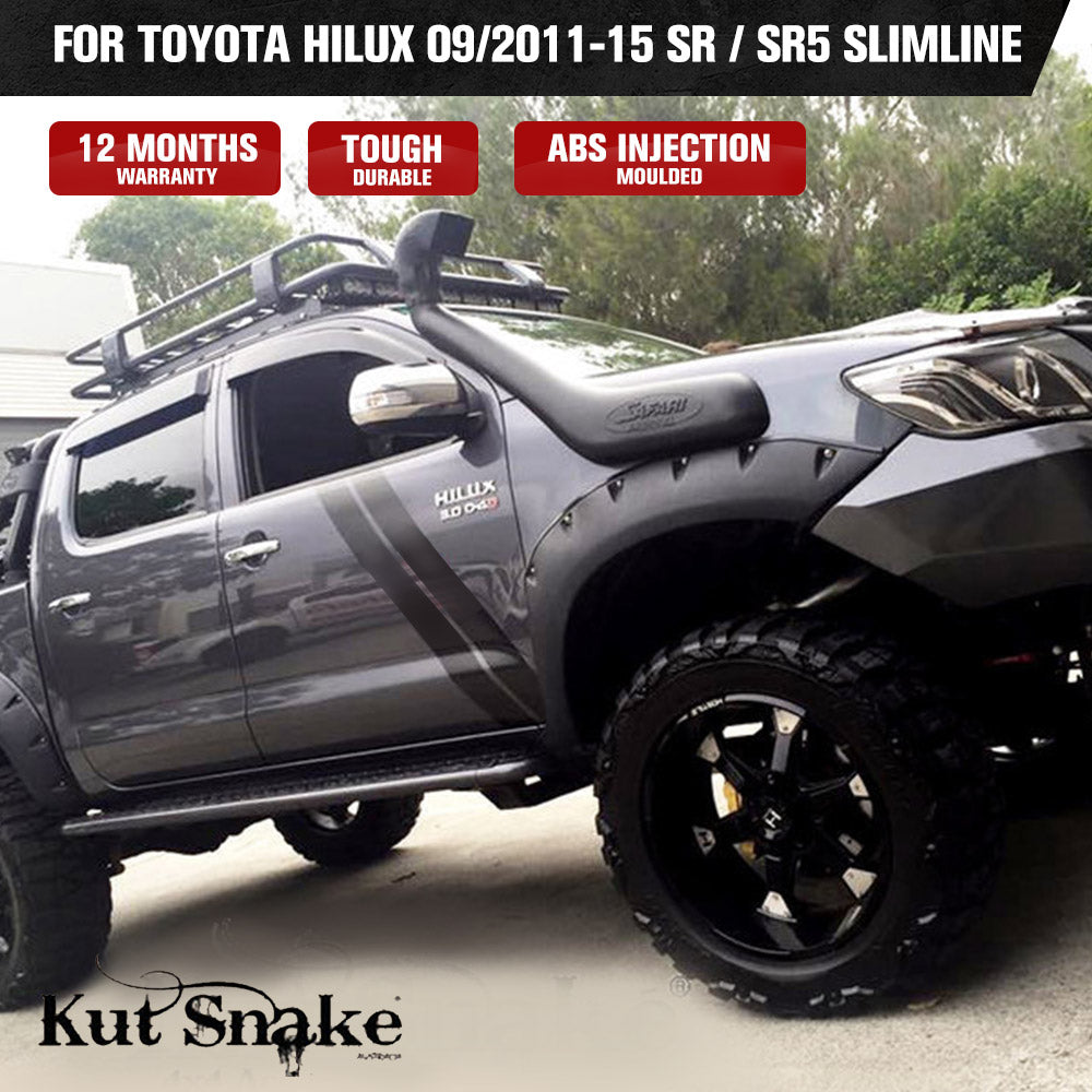 Kut Snake Flares for Toyota Hilux N70 09/2011-15 SR / SR5 Slimline ABS - Sunyee