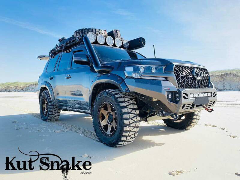Kut Snake Flares for Toyota Landcruiser 200 Series ABS Smooth Finish - Sunyee