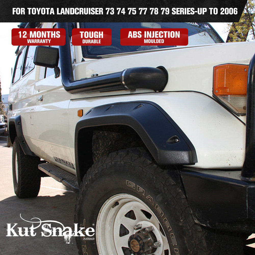 Kut Snake Flares for Toyota Landcruiser 73 74 75 77 78 79 Series-Up to 2006, Set 4 - Sunyee
