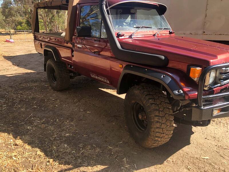 Kut Snake Flares For Toyota Landcruiser 79 Series Single Cab Well Body Complete Set - Sunyee