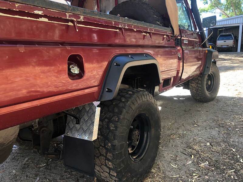 Kut Snake Flares For Toyota Landcruiser 79 Series Single Cab Well Body Complete Set - Sunyee