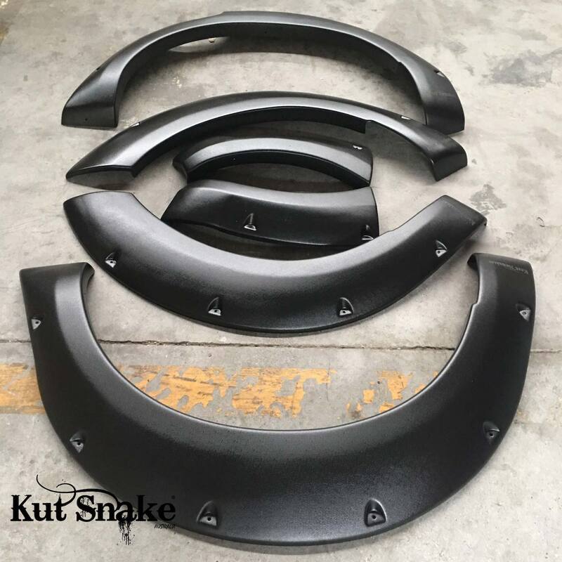 Kut Snake Flares for Nissan Navara NP300 ABS Slimline 50mm ABS - Sunyee