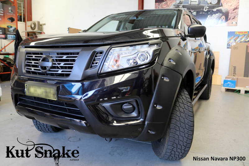 Kut Snake Flares for Nissan Navara NP300 ABS Standard 85mm ABS - Sunyee