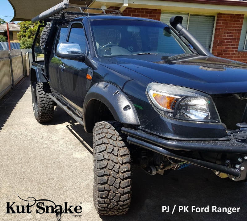 Kut Snake Flares For Ford Ranger PJ PK 2007-2011 ABS Full Set - Sunyee