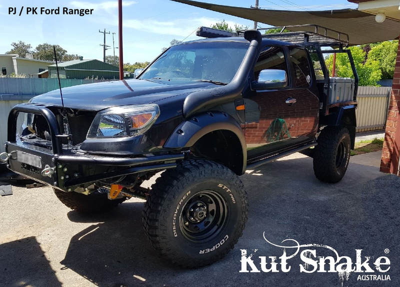 Kut Snake Flares For Ford Ranger PJ PK 2007-2011 ABS Full Set - Sunyee
