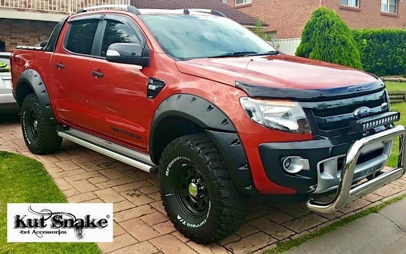 Kut Snake Flares for Ford Ranger PX 2012-2018 Slimline ABS - Sunyee