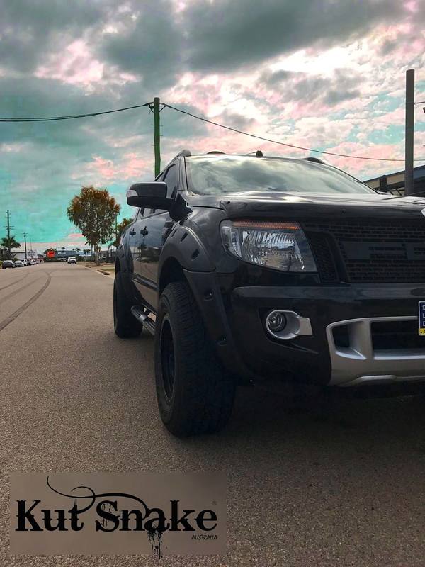 Kut Snake Flares for Ford Ranger PX 2012-2018 Slimline ABS - Sunyee