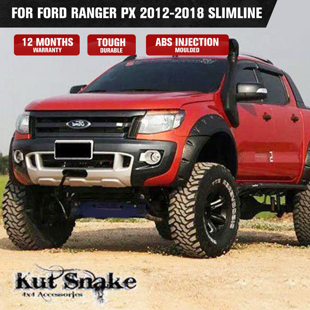 Kut Snake Flares for Ford Ranger PX 2012-2018 Slimline ABS - Sunyee
