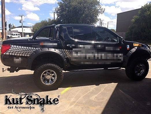 Kut Snake Flares for Mitsubishi Triton ML / MN 2006-2015 ABS - Sunyee