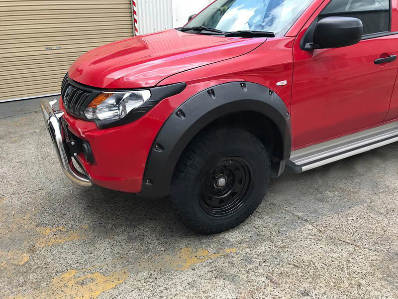 Kut Snake Flares for Mitsubishi Triton MQ 2015-10/2018 Full Set ABS - Sunyee