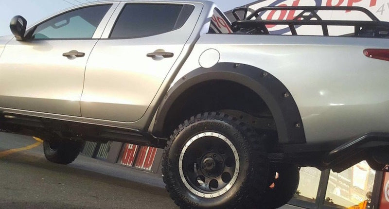 Kut Snake Flares for Mitsubishi Triton MQ 2015-10/2018 Full Set ABS - Sunyee