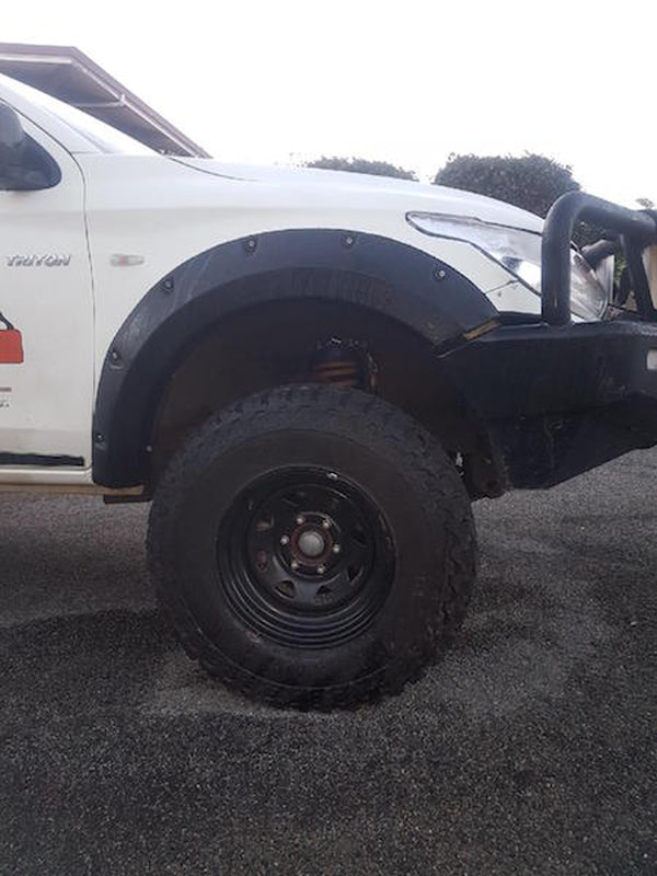 Kut Snake Flares for Mitsubishi Triton MQ 2015-10/2018 Full Set ABS - Sunyee