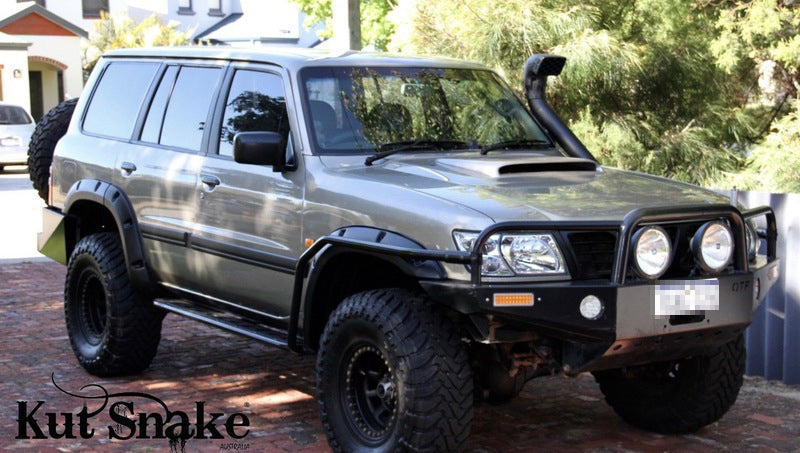 Kut Snake Flares for Nissan Patrol GU Series 1 2 3, 1997-2004 Full Set 4 ABS - Sunyee