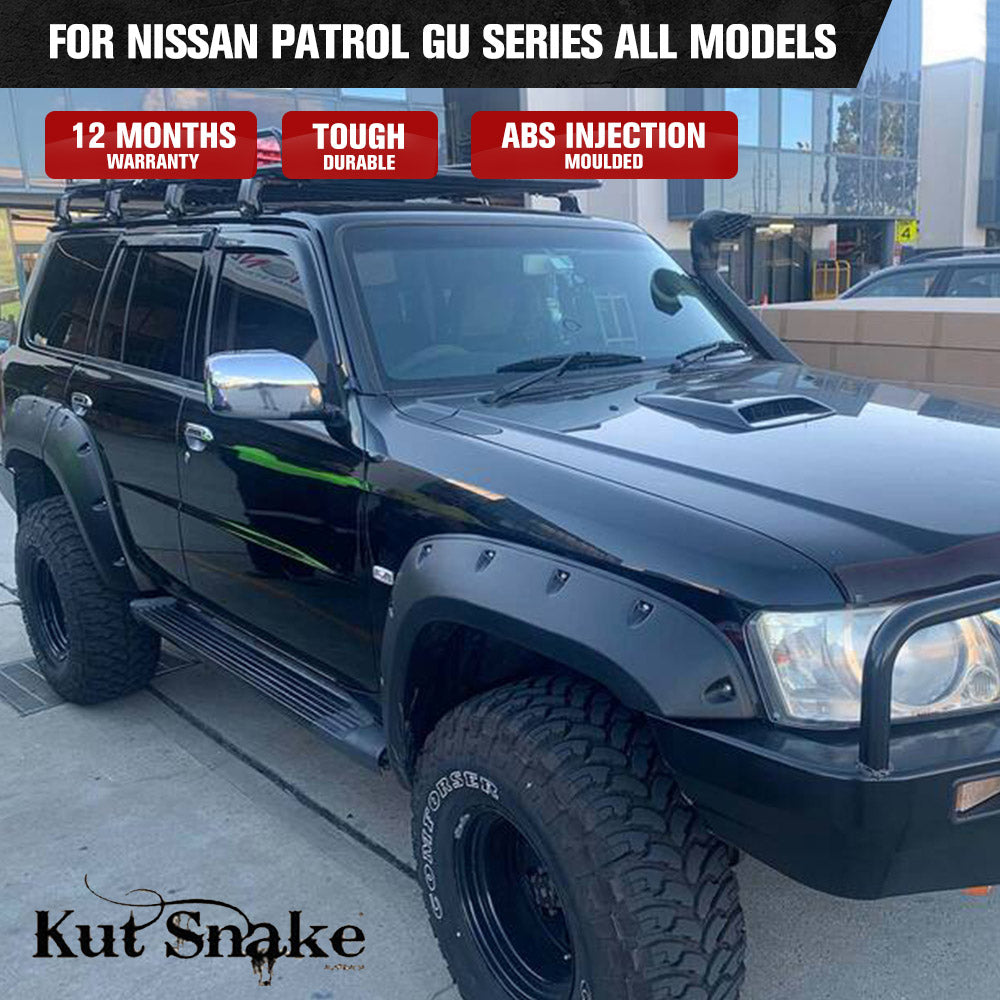 Kut Snake Flares for Nissan Patrol GU Series All Models ABS 75mm - Sunyee