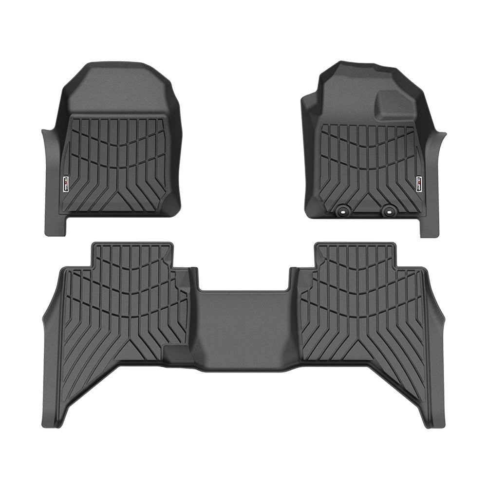 Kiwi Master 3D TPE Car Floor Mats Liner Fit Isuzu D-MAX DMAX Dual Cab UTE 2021+ - Sunyee