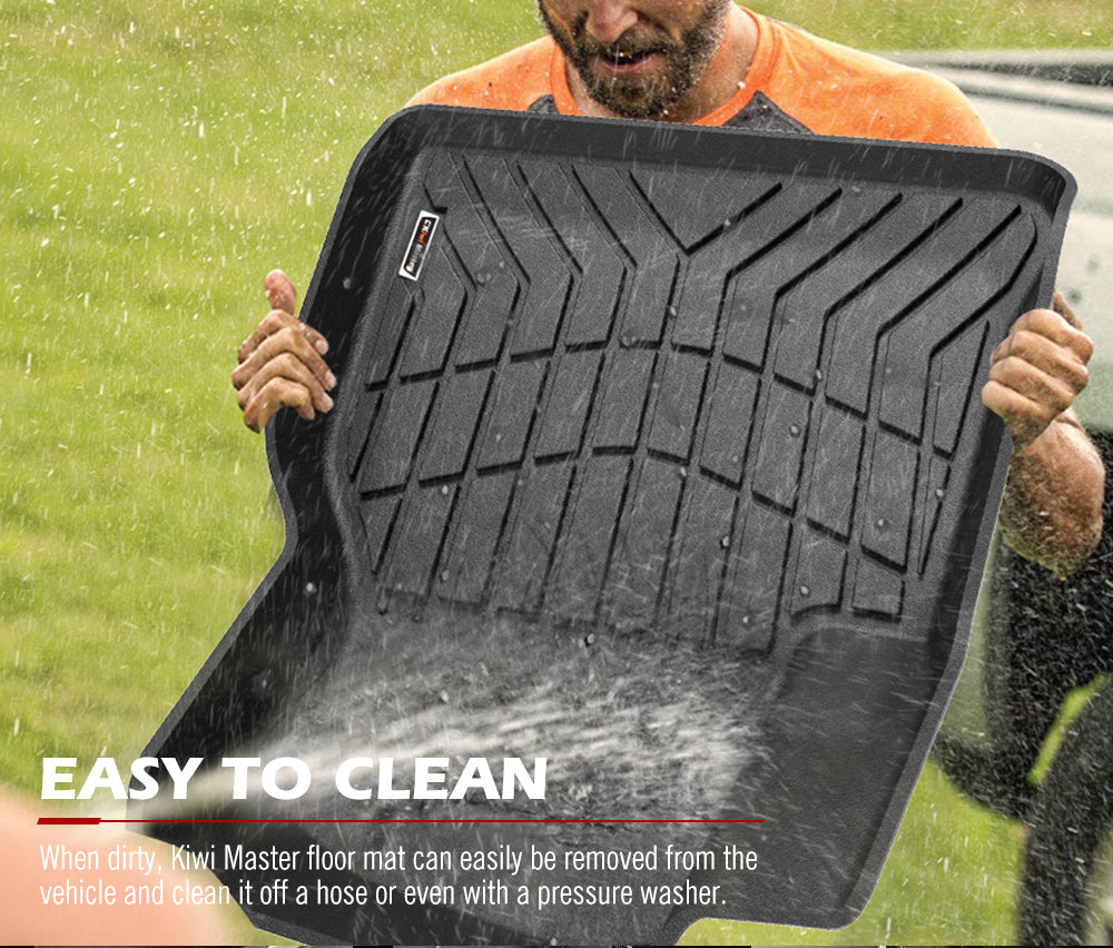 Kiwi Master 3D TPE Car Floor Mats Liner Fit Tesla Model Y 2022-ON - Sunyee