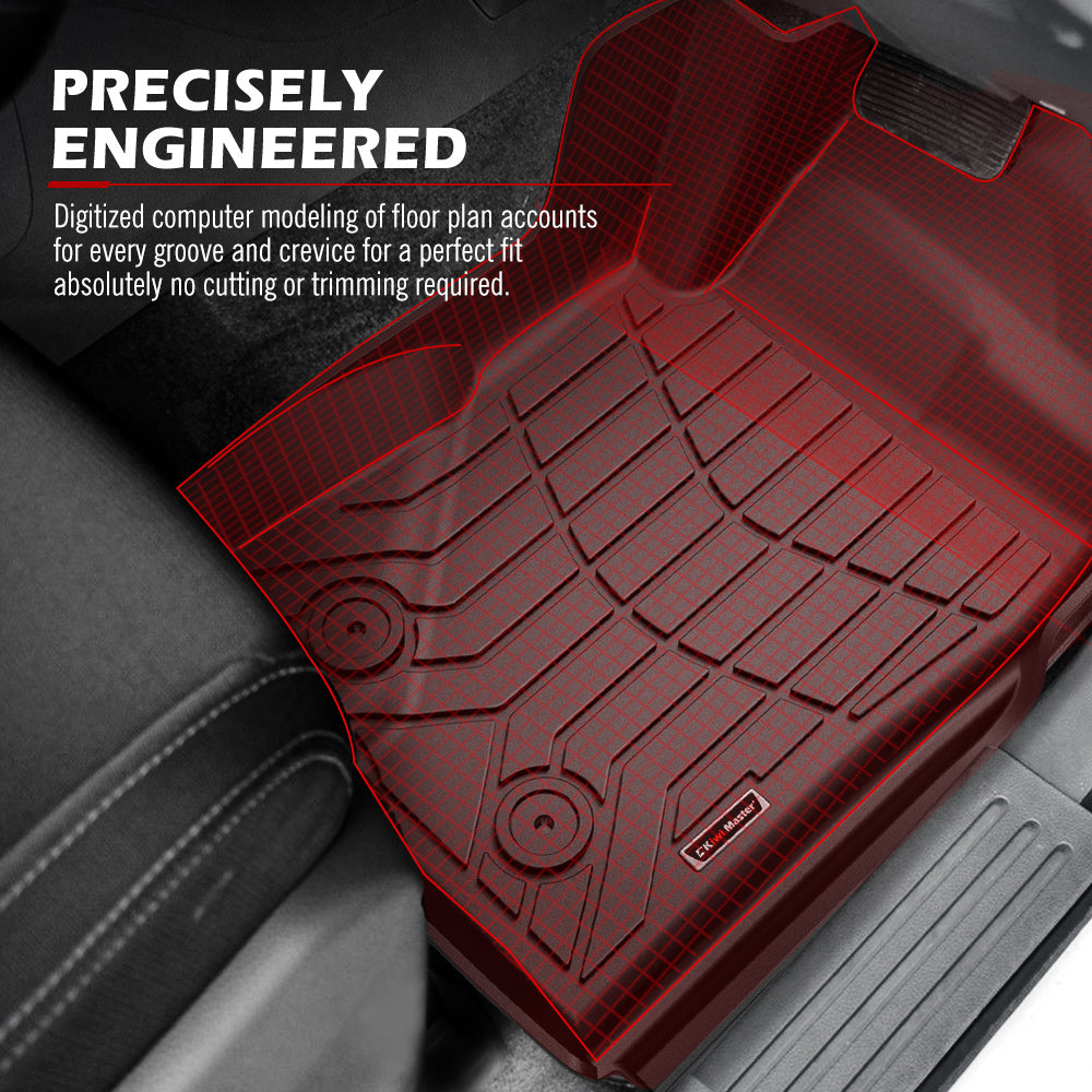 Kiwi Master 3D TPE Car Floor Mats Liner Fit Ford Everest 2022+ - Sunyee