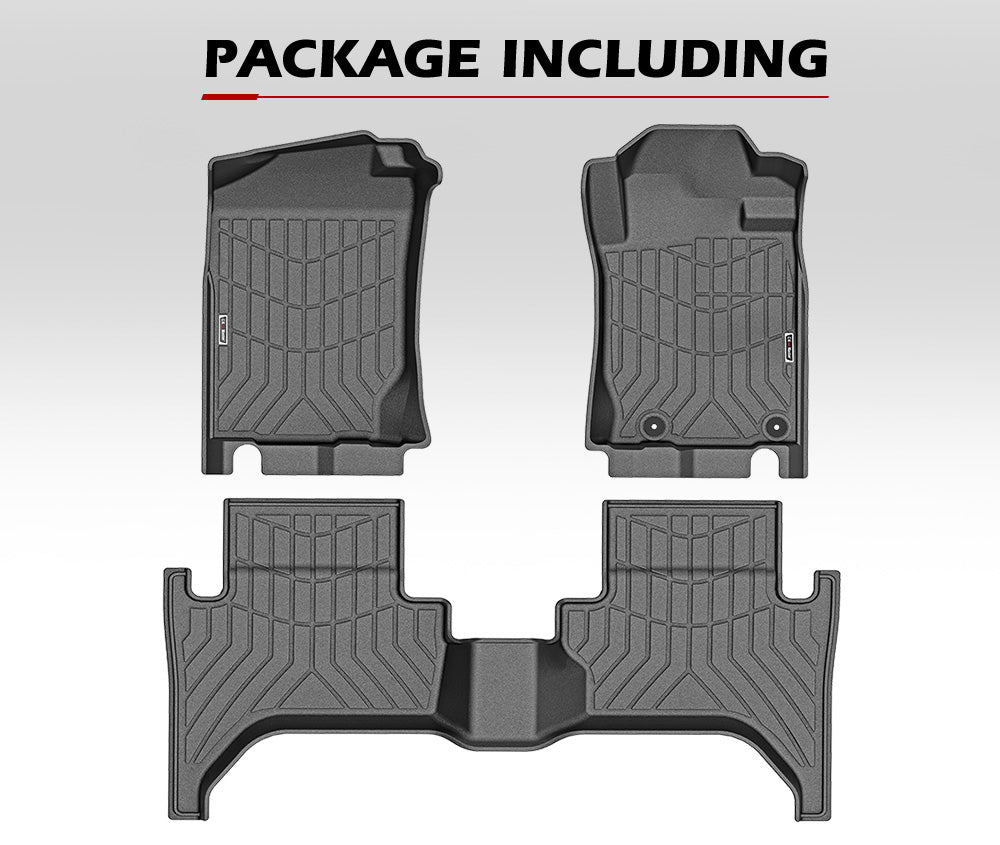 3D TPE Car Floor Mats for Mitsubishi Triton MQ 2015-2018 - Sunyee