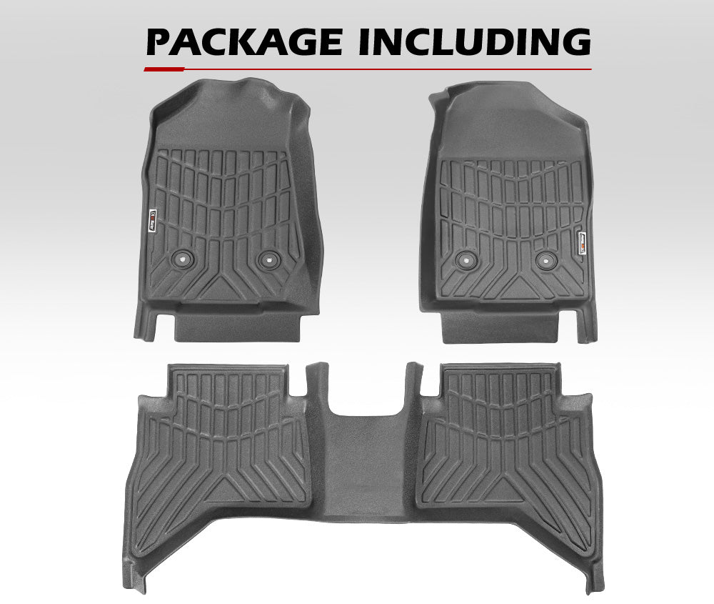 3D TPE Car Floor Mats for Holden Colorado Dual Cab 2012-2020 - Sunyee