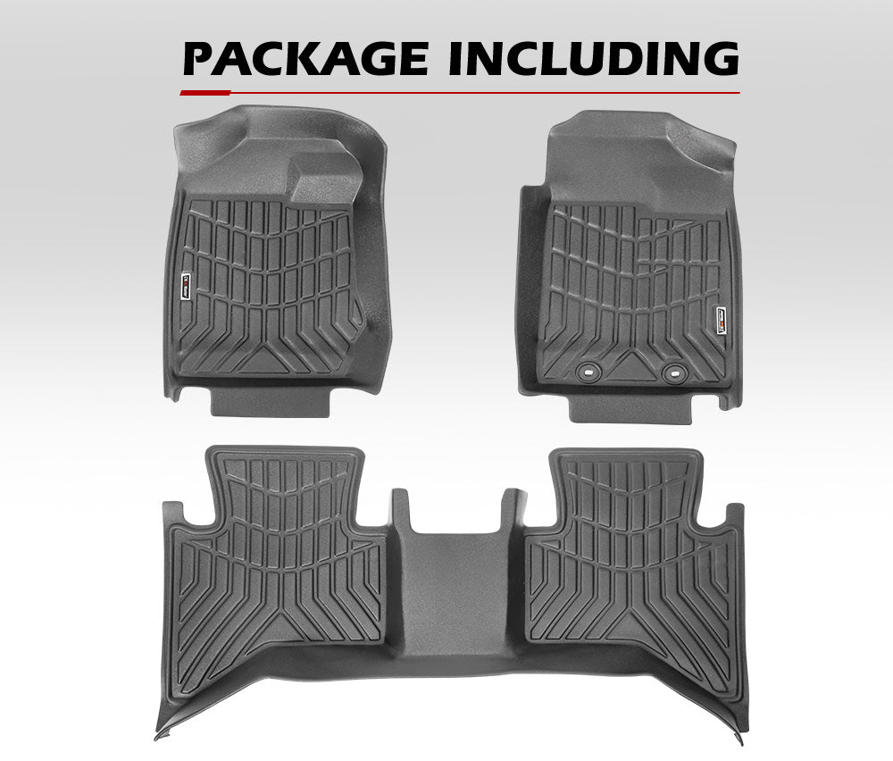 3D TPE Car Floor Mats for ISUZU D-MAX Dual Cab MY 2012~2020 JULY - Sunyee