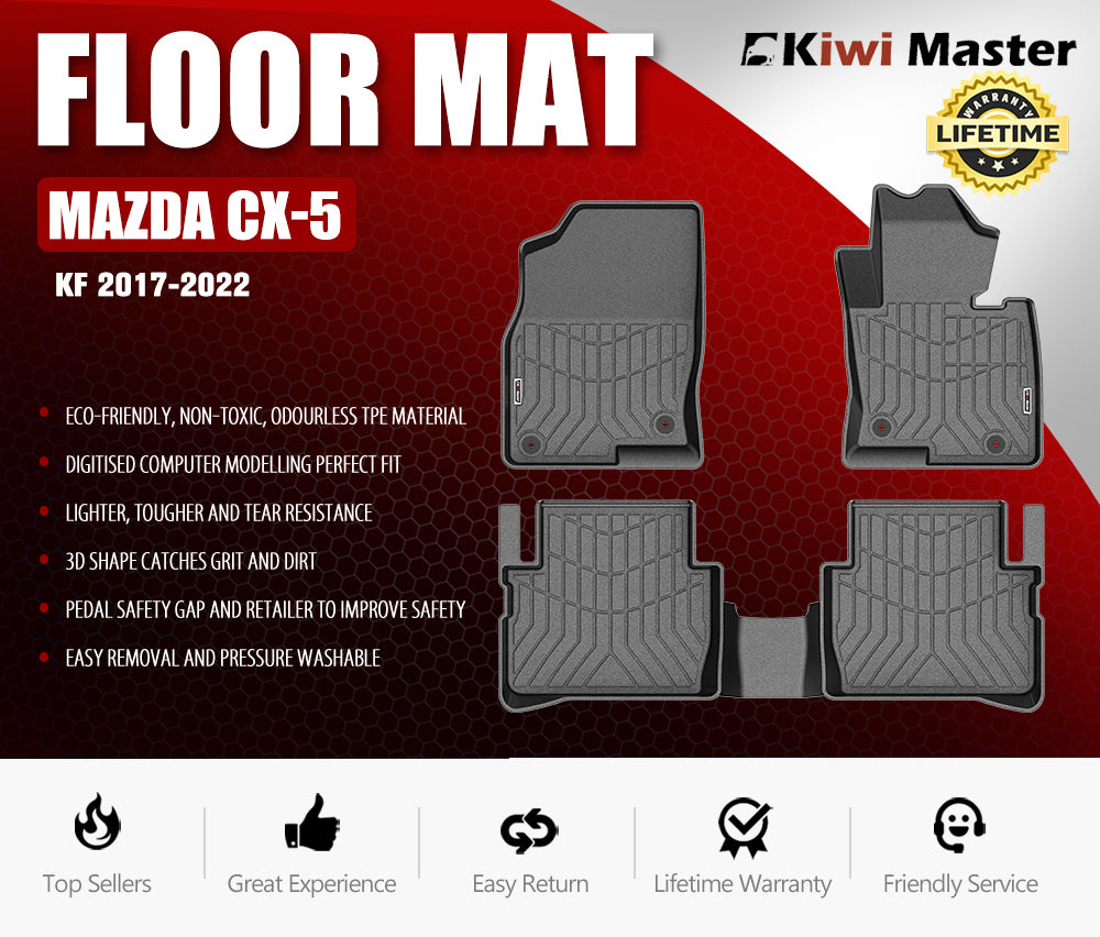 3D TPE Car Floor Mats for Mazda CX-5 KF 2017-2022 - Sunyee
