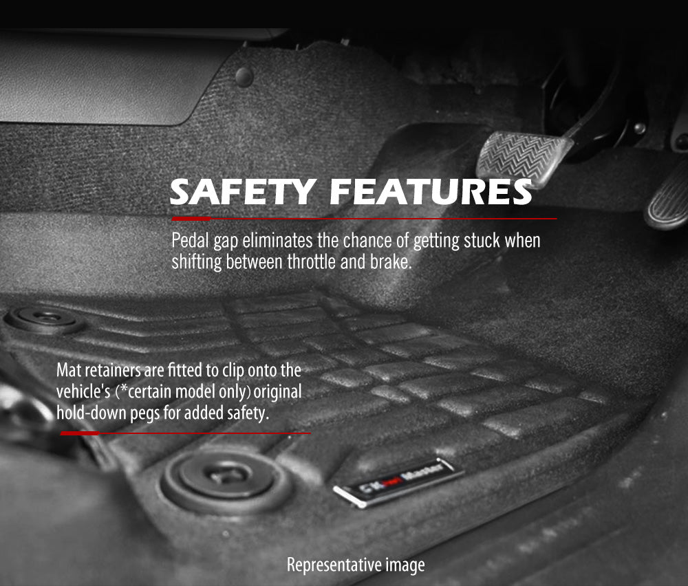 3D TPE Car Floor Mats for Nissan Navara NP300 D23 2015-Current - Sunyee