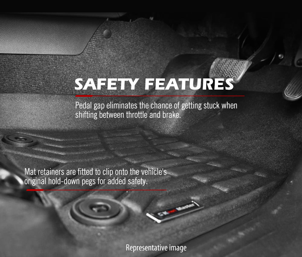 Kiwi Master 3D TPE Car Floor Mats Liner Fit Isuzu D-MAX DMAX Dual Cab UTE 2021+ - Sunyee