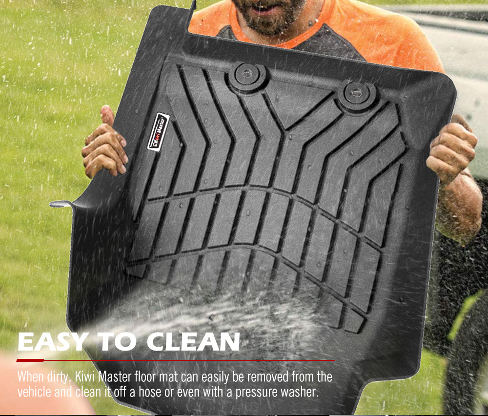 Kiwi Master 3D TPE Car Floor Mats Liner Fit Isuzu D-MAX DMAX Dual Cab UTE 2021+ - Sunyee