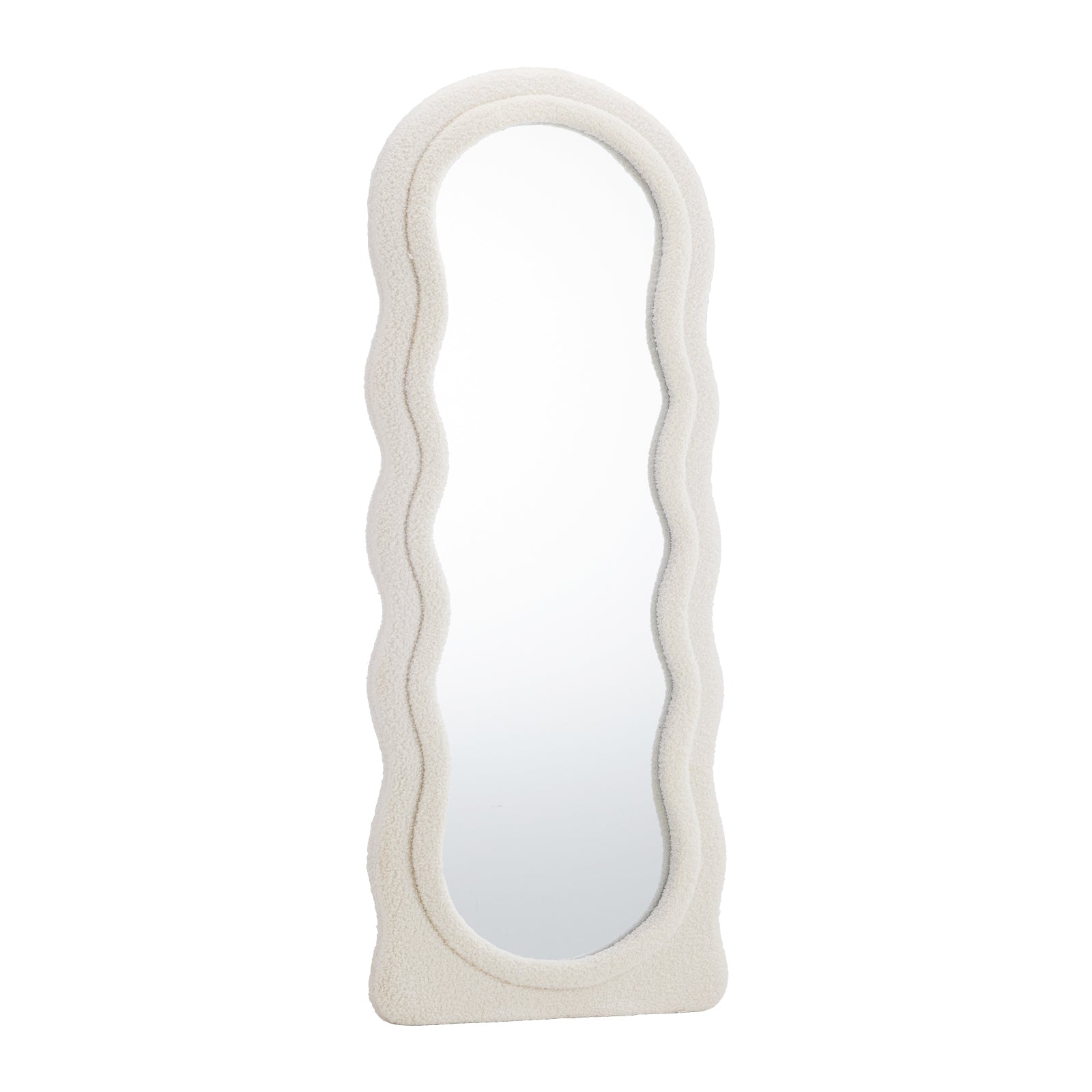 Oikiture Full Length Mirror 160cm Boucle Floor Standing Mirrors Dressing Makeup - Sunyee