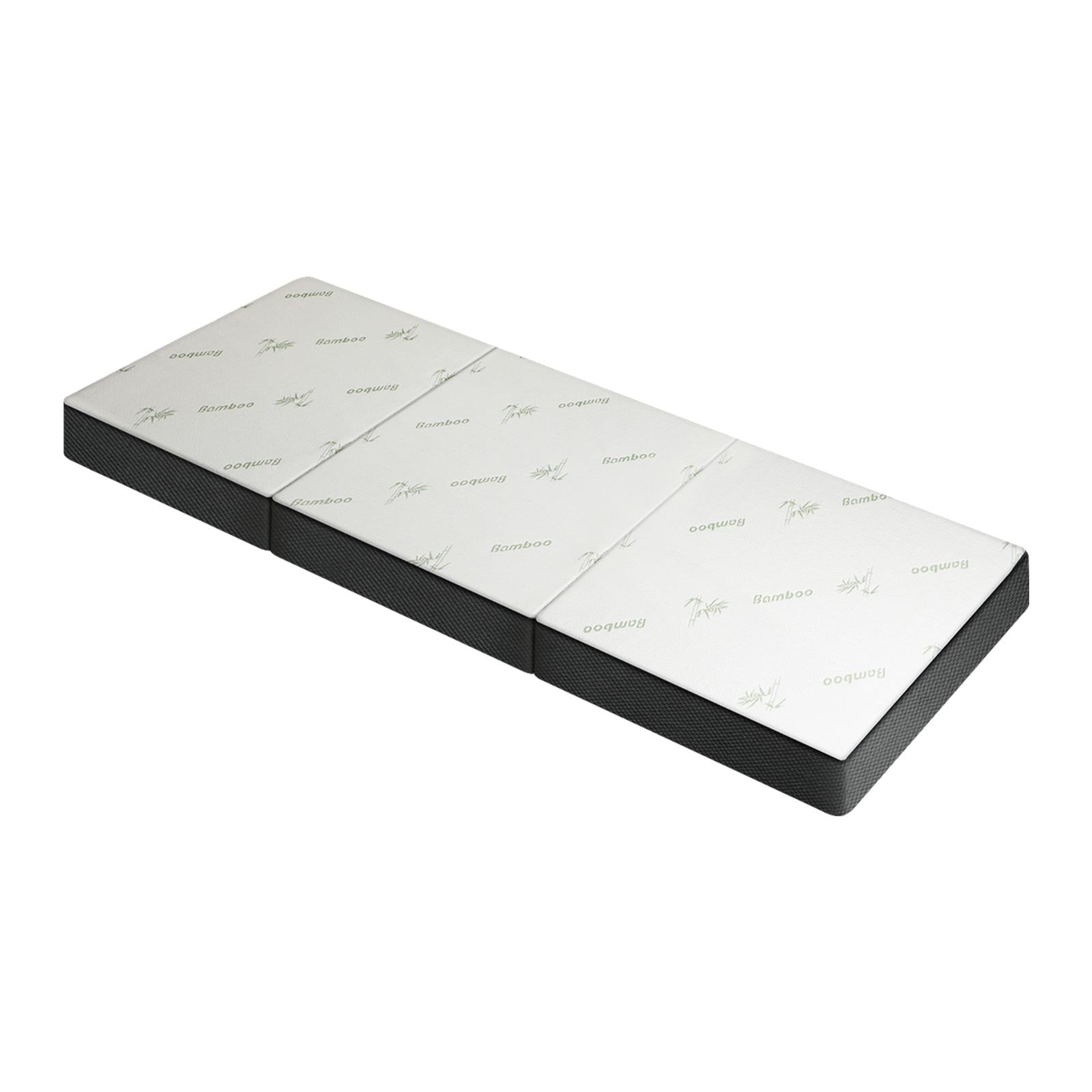 Bedra Folding Foam Mattress Sofa Bed Trifold Sleeping Mat Camping Cushion Single - Sunyee