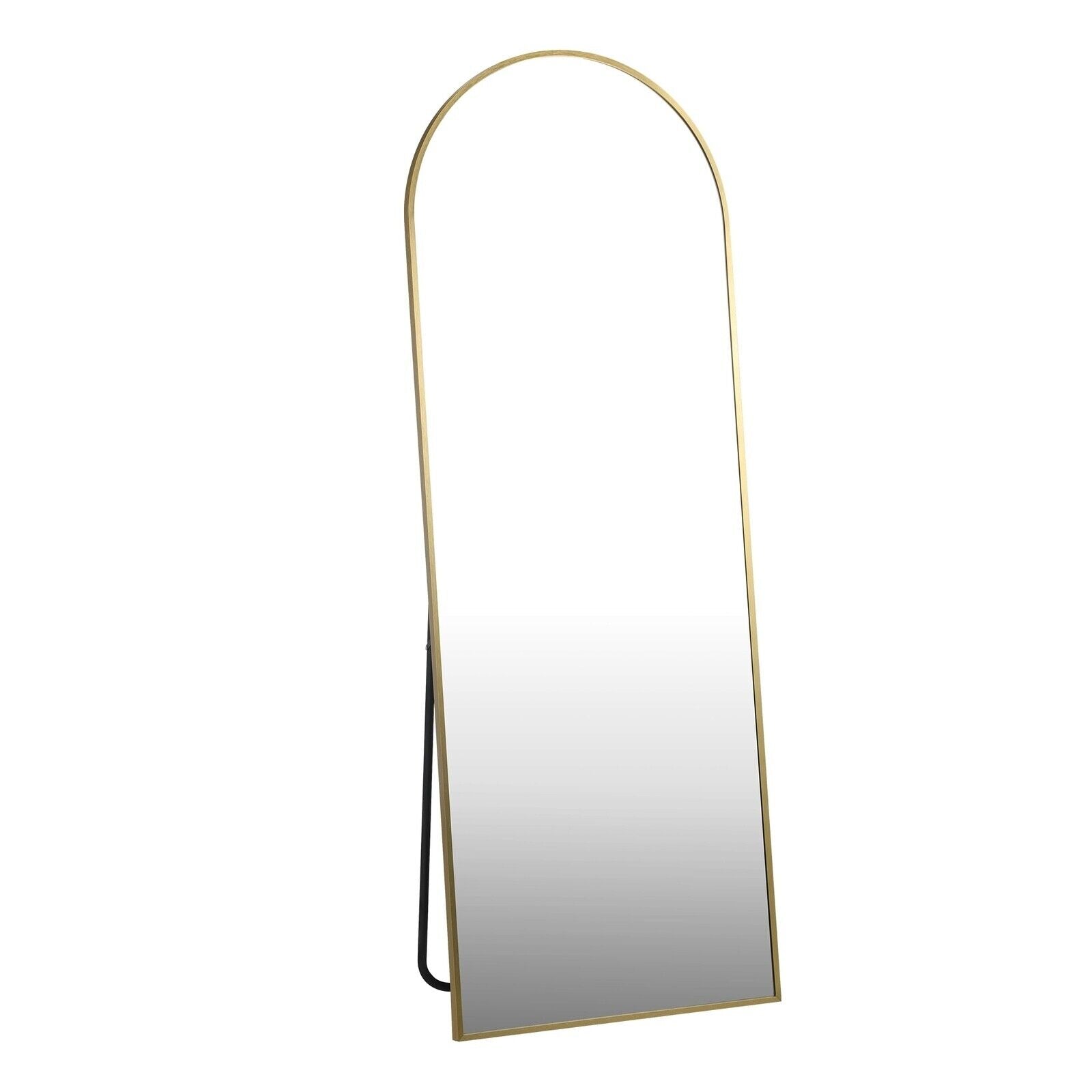 Oikiture 166x60cm Full Length Mirror Dressing Floor Mirrors Free Standing Gold - Sunyee