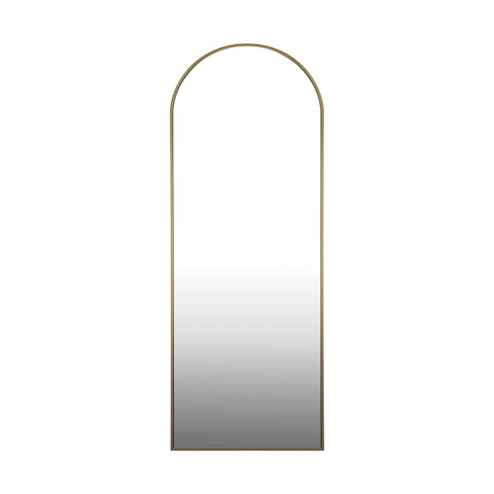 Oikiture 166x60cm Full Length Mirror Dressing Floor Mirrors Free Standing Gold - Sunyee