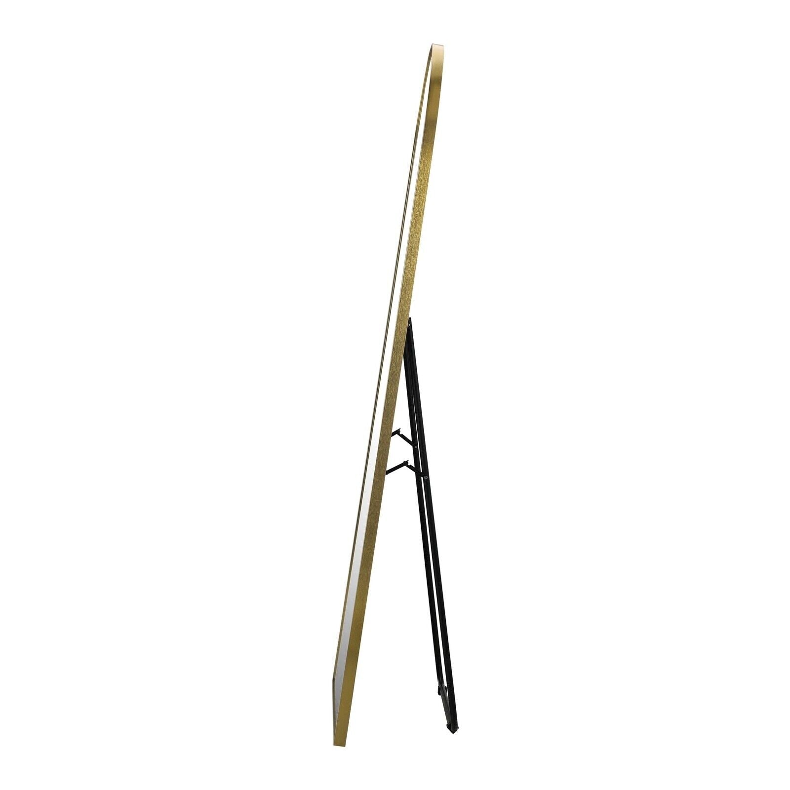 Oikiture 166x60cm Full Length Mirror Dressing Floor Mirrors Free Standing Gold - Sunyee