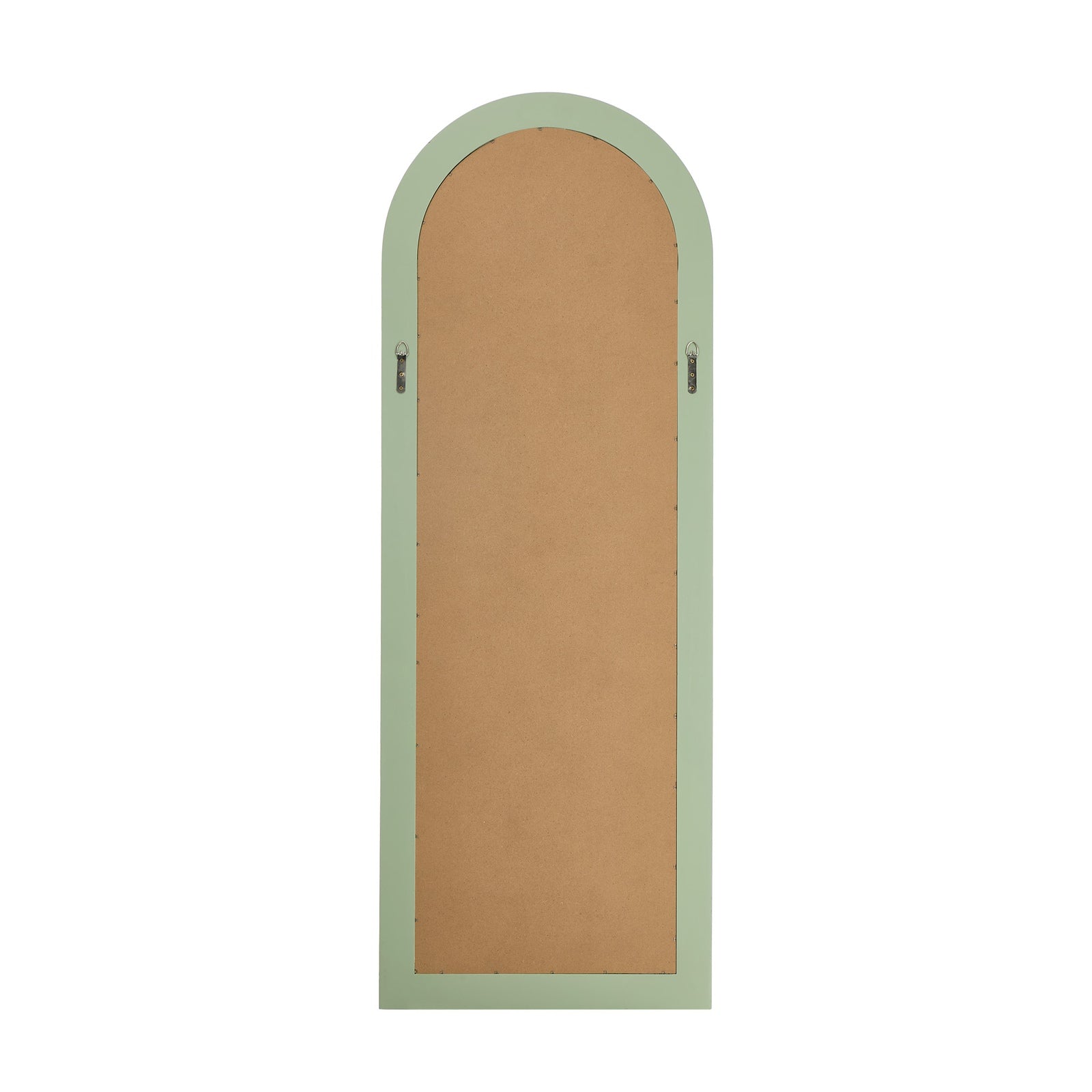 Oikiture Full Length Mirror Elegance Arch 165x60cm Green Wood Floor Mirrors - Sunyee